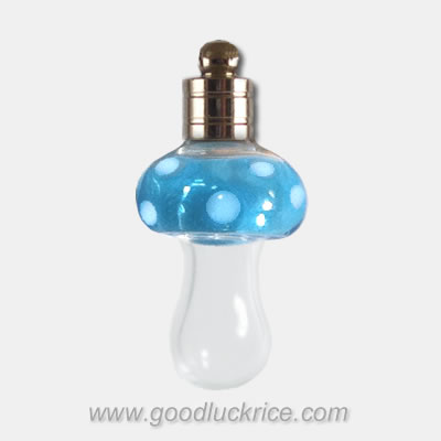 Blue Mushroom Bottle